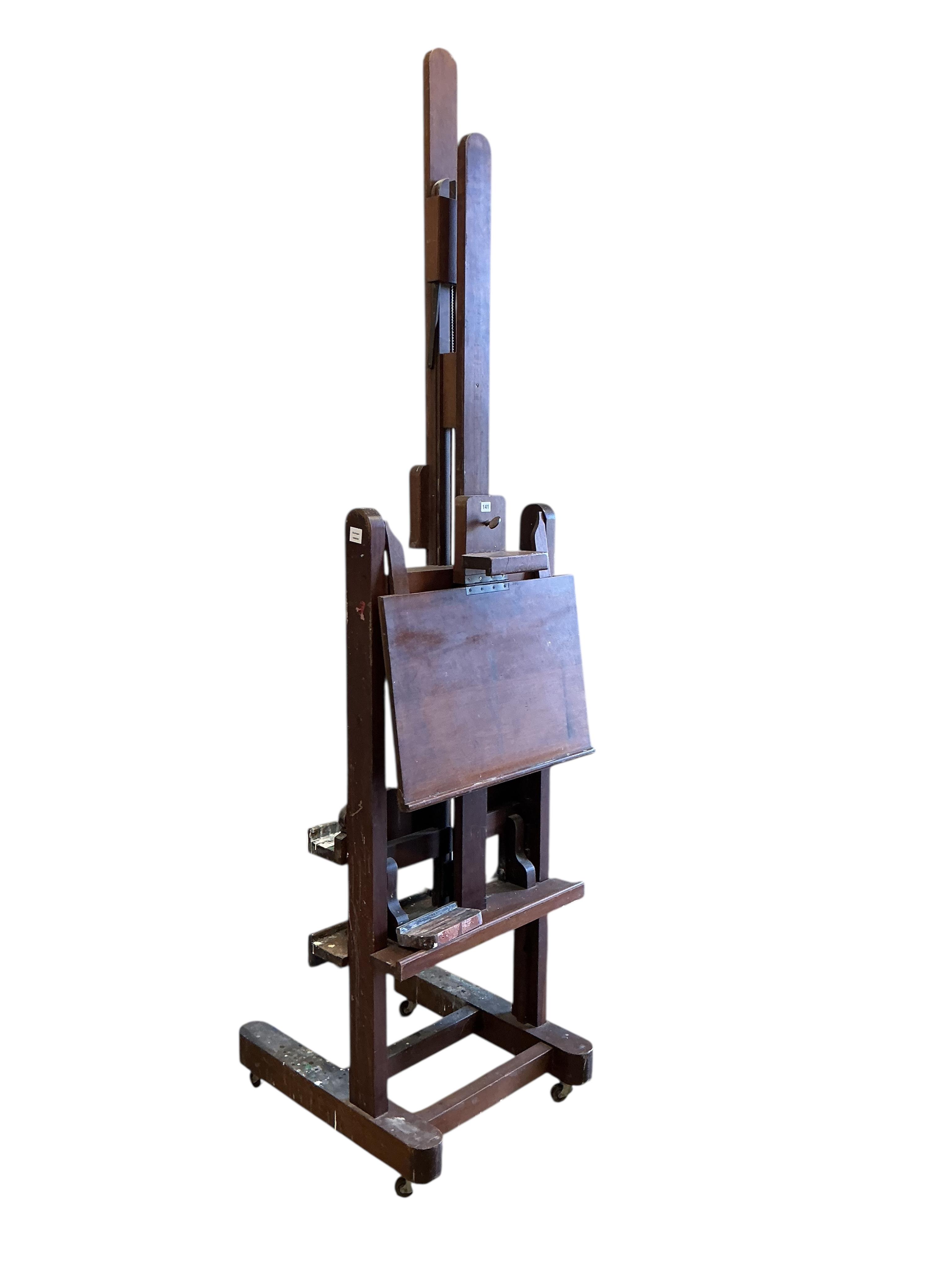An artist's studio easel